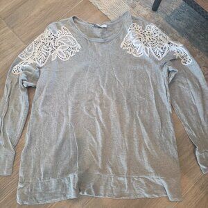 LOFT Lace Sweatshirt
